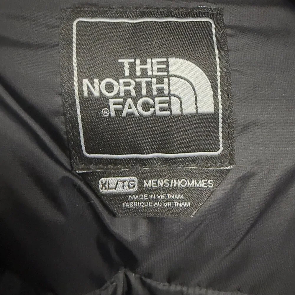 The North Face 550 Down Puffer Vest Mens XL Black Insulated Zip Outdoor Hiking